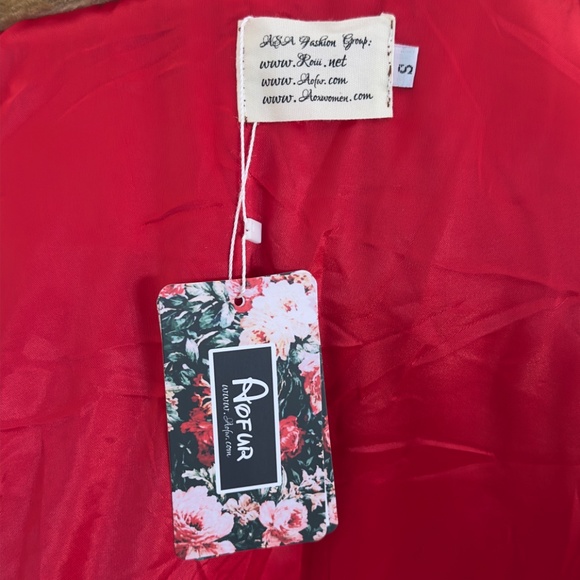 AOFUR Puffer Jacket Copper with Red Lining Size Small - Picture 8 of 10